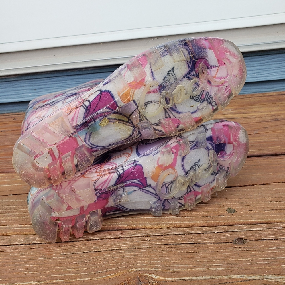 Coach Q497 Pixy Poppy rain boots 9 - Picture 3 of 8